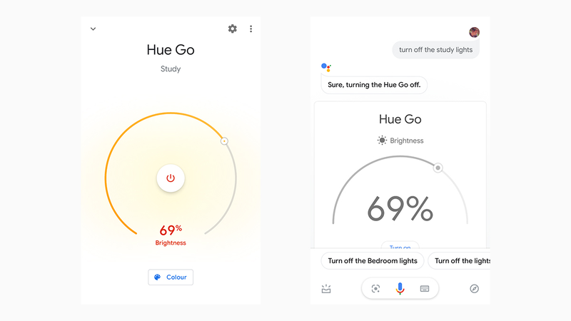 You can take control of your smart home devices through the Google Home app or via a voice command.